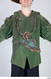  Photos Archer Man in Cloth Armor 1 Archer Medieval Clothing green jacket upper body 0001.jpg
